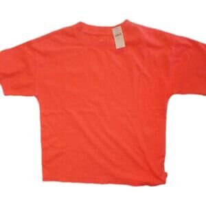 GAP Crew Neck Soft Cotton T-Shirt Kids Size Medium 8 Favorite Slipper Red